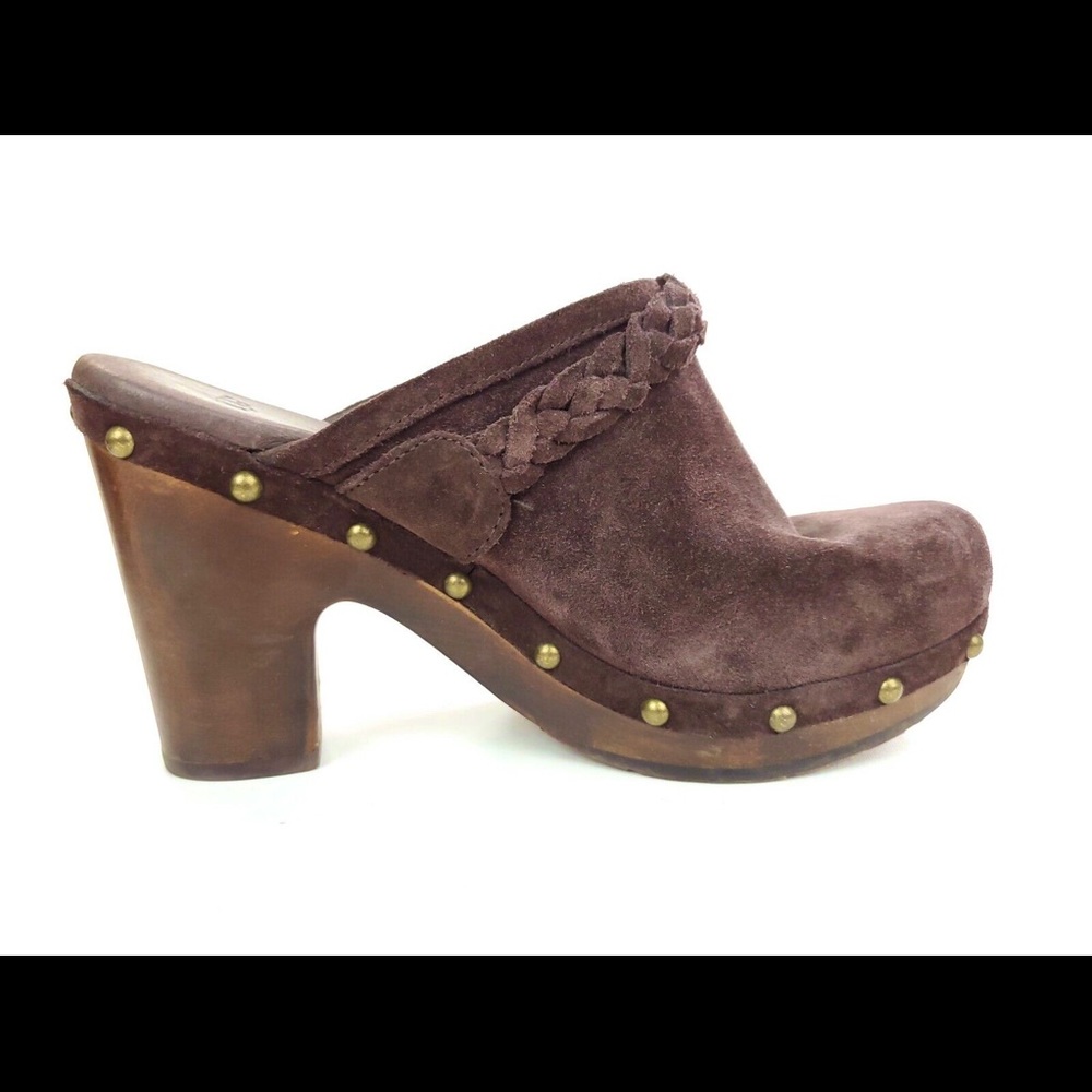 UGG NWOT Kaylee Sherpa clog chocolate brown